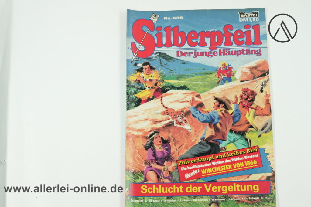 Silberpfeil Comic-Heft Nr. 639 | Der junge Häuptling | Schlucht der Vergeltung | Vintage Bastei Verlag Western Comic