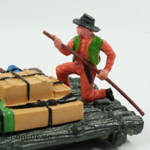 Britains Floss mit Cowboys | Vintage Wildwest-Floß