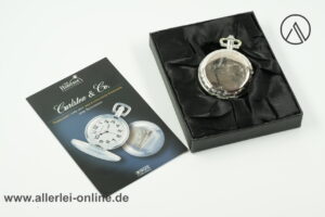 Heritage Collection Taschenuhr Carlston & Co. ,versilbert | Mechanisches Uhrwerk mit Handaufzug