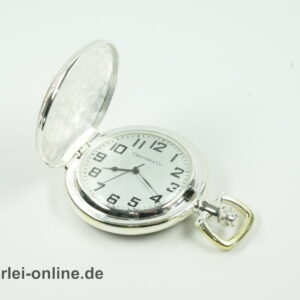 The Heritage Collection Uhr Taschenuhr Carlston & Co. ,versilbert | Mechanisches Uhrwerk zum Aufziehen