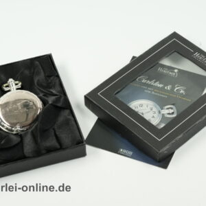 The Heritage Collection Taschenuhr Carlston & Co. ,versilbert | Mechanisches Uhrwerk mit Handaufzug