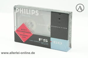 Vintage PHILIPS FS 60 | Audio Kassette | Type 1 Normal Position | Music and Voice Leerkassette
