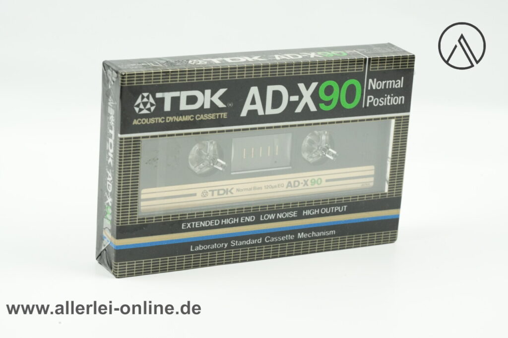 TDK AD-X90 Leerkassette | Vintage Audio Cassette | Normal Position | NEU/OVP