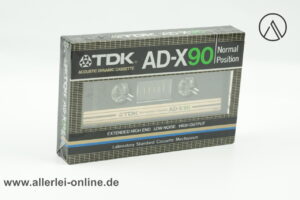 TDK AD-X90 Leerkassette | Vintage Audio Cassette | Normal Position | NEU/OVP