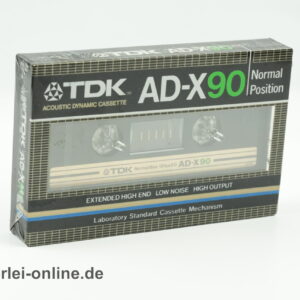 TDK AD-X90 Leerkassette | Vintage Audio Cassette | Normal Position | NEU/OVP