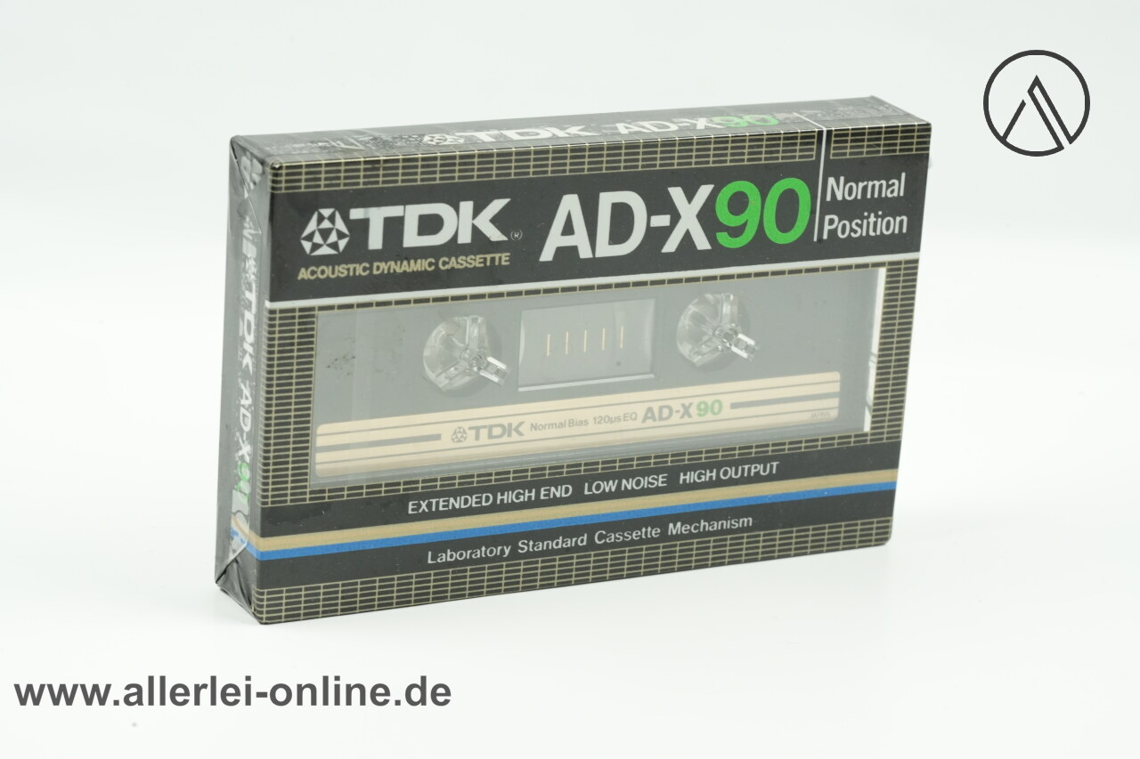 TDK AD-X90 Leerkassette | Vintage Audio Cassette | Normal Position | NEU/OVP TDK AD-X90 Leerkassette | Vintage Audio Cassette | Normal Position | NEU/OVP