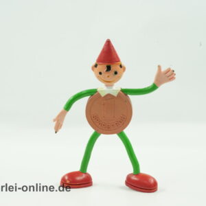 Sparefroh Biegefigur | Maskottchen Werbeträger der Sparkassen | Vintage 60-70er Jahre Schleich Gummi Figur