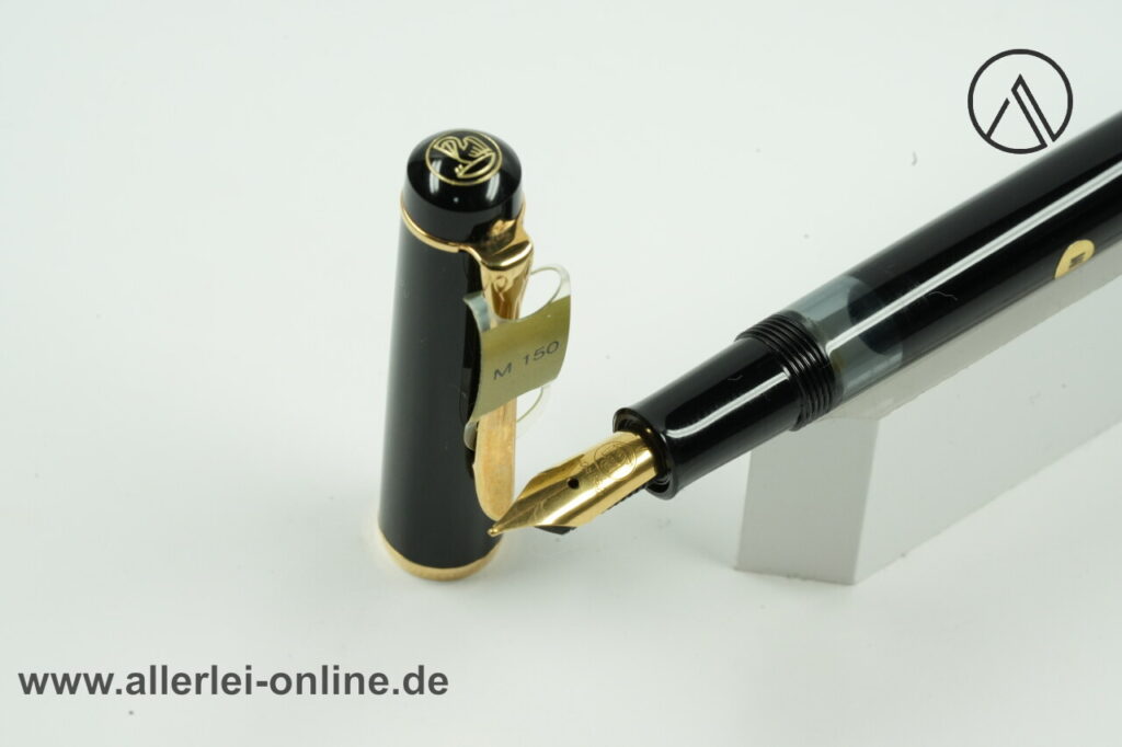 Pelikan M150 Füllhalter | Kolbenfüller "M" | Schwarz/Gold