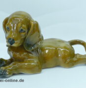 Rosenthal Classic Rose Collection Dackel | Dackelwelpe Porzellanfigur | Fritz Heidenreich Entwurf