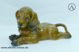 Rosenthal Classic Rose Collection Dackel | Dackelwelpe Porzellanfigur | Fritz Heidenreich Entwurf