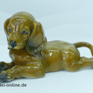 Rosenthal Classic Rose Collection Dackel | Dackelwelpe Porzellanfigur | Fritz Heidenreich Entwurf