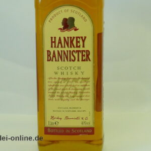 Vintage HANKEY BANNISTER Scotch Whisky | Alte Abfüllung 1,0 Lit. - 40% Vol.