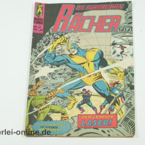 Die Ruhmreichen Rächer Heft Nr.33 | Der Lebende LASER! | CAPTAIN MARVEL so Sterben Verraäter | Vintage Condor Marvel Verlag Comic