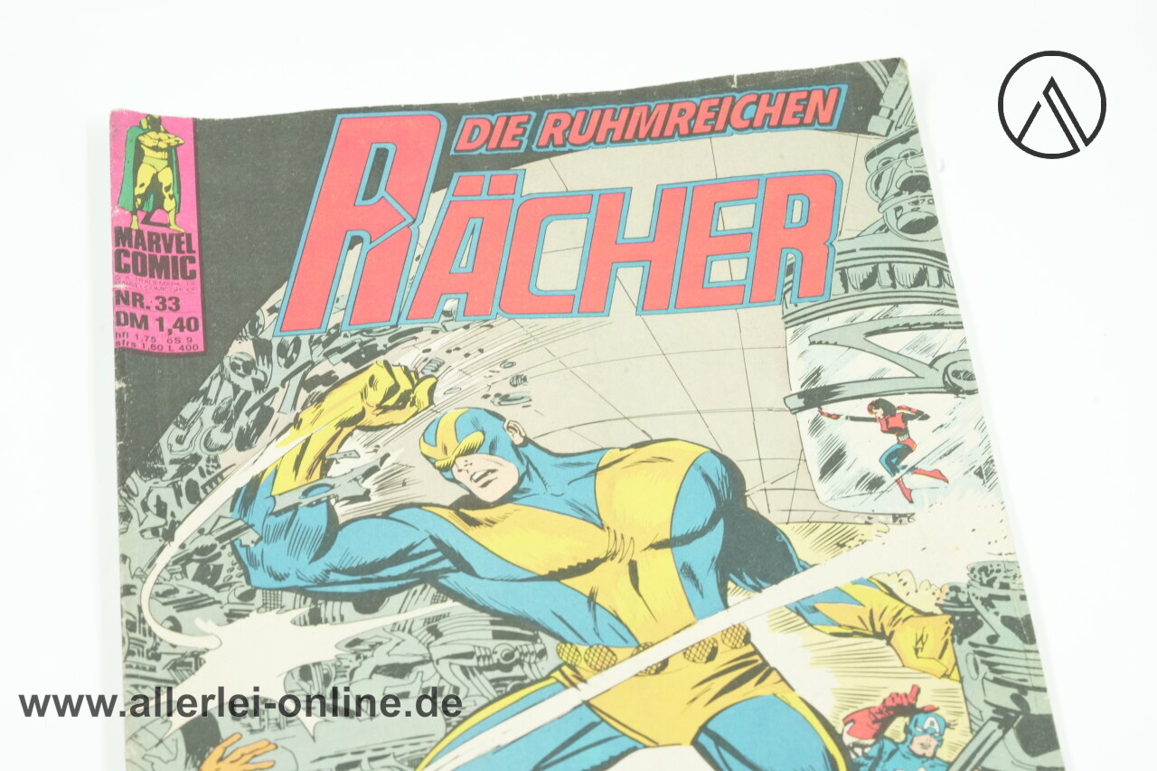Die Ruhmreichen Rächer Heft Nr.33 | Der Lebende LASER! | CAPTAIN MARVEL so Sterben Verraäter | Vintage Condor Marvel Verlag Comic 1 Die Ruhmreichen Rächer Heft Nr.33 | Der Lebende LASER! | CAPTAIN MARVEL so Sterben Verraäter | Vintage Condor Marvel Verlag Comic 1