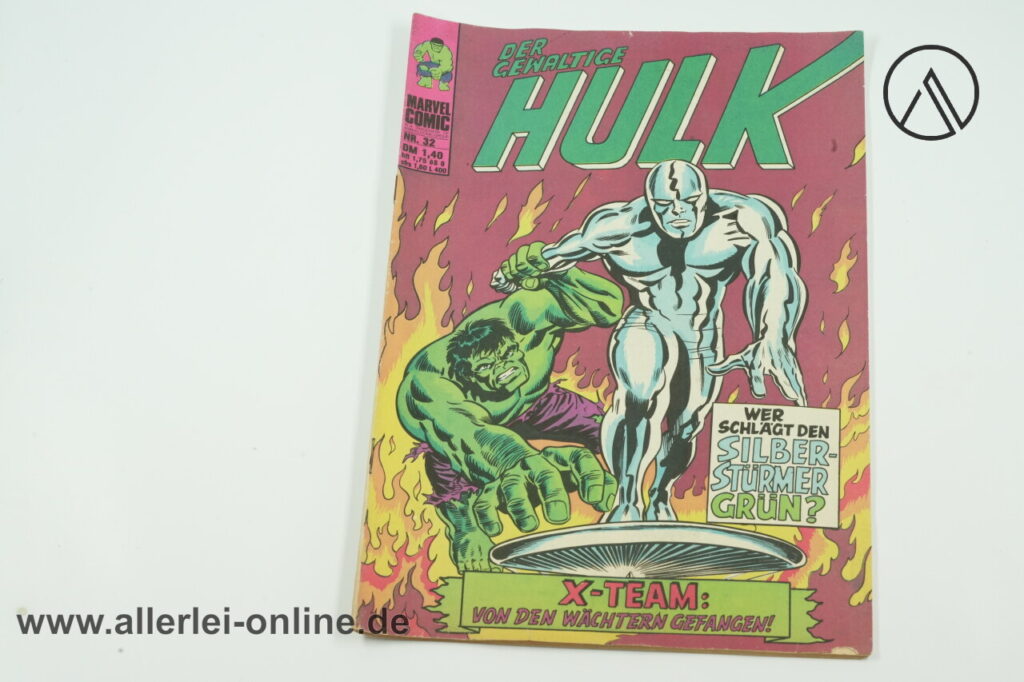 Der Gewaltige HULK Heft Nr.32 | X- TEAM | Wer Schlägt den SILBER STÜRMER GRÜN? | Vintage Condor Marvel Verlag Comic