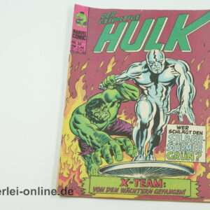 Der Gewaltige HULK Heft Nr.32 | X- TEAM | Wer Schlägt den SILBER STÜRMER GRÜN? | Vintage Condor Marvel Verlag Comic