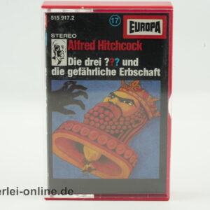 Die Drei ??? | Alfred Hitchcock | Nr. 17 | Die drei ??? und die gefährliche Erbschaft | Vintage MC Hörspiel Kassette | Europa Cassette
