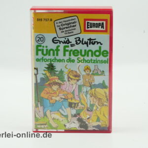 Fünf Freunde erforschen die Schatzinsel | Folge 20 | Vintage MC Hörspiel Kassette | Europa Cassette