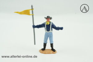 Timpo Toys | Nordstaatler stehend gelbe Fahne | Vintage Timpo Toys Steckfigur