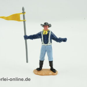 Timpo Toys | Nordstaatler stehend gelbe Fahne | Vintage Timpo Toys Steckfigur