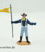 Timpo Toys | Nordstaatler stehend gelbe Fahne | Vintage Timpo Toys Steckfigur