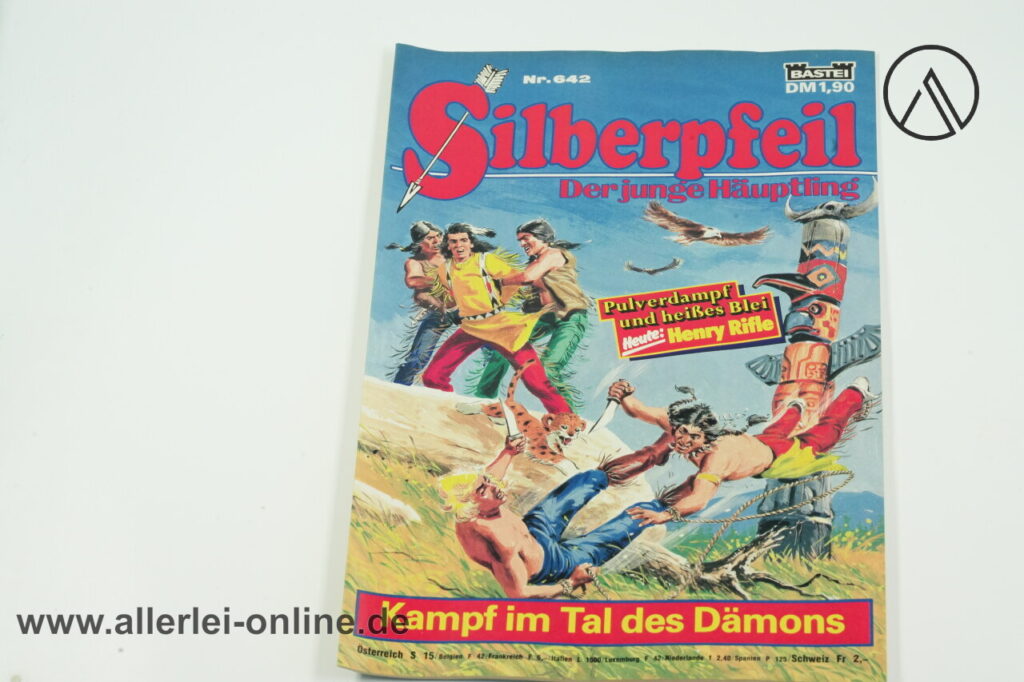 Silberpfeil Comic-Heft Nr. 642 | Der junge Häuptling | Kampf im Tal des Dämons | Vintage Bastei Verlag Western Comic