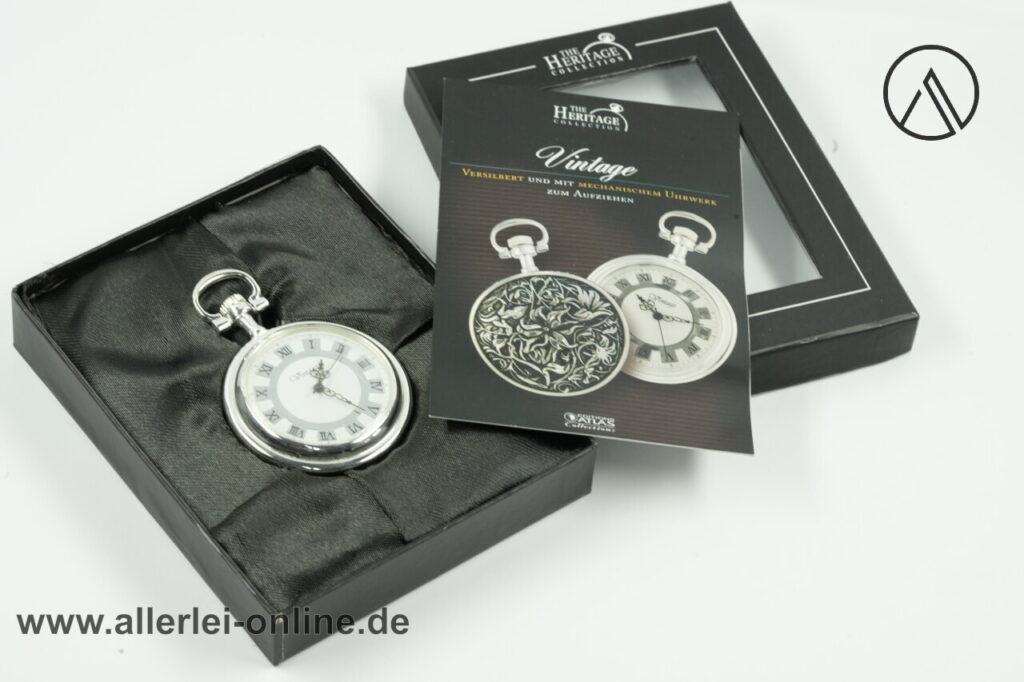 The Heritage Collection Taschenuhr Vintage , versilbert | Mechanisches Uhrwerk mit Handaufzug 1