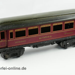 Märklin Spur 0 Mitropa Speisewagen | 4-Achsiger Vorkriegszeit Blech Personenwagen