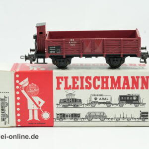 Fleischmann H0 | Fleischmann 5204 Hochbordwagen mit Bremserhaus | 2-Achs Güterwagen der DB mit OVP