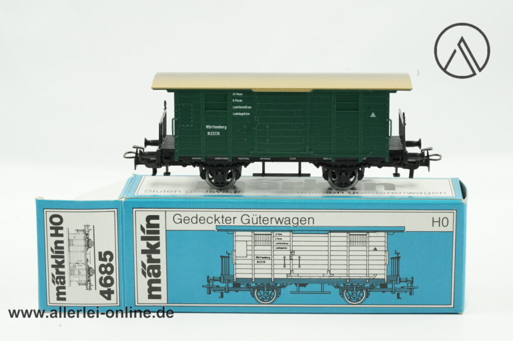 Märklin H0 | Märklin 4685 Gedeckter Güterwagen der K.W.St.E | Württemberg 22 236