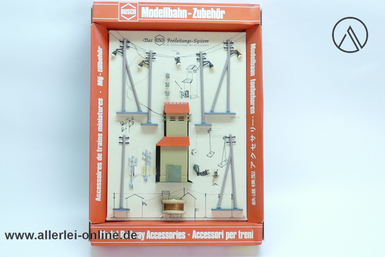 BUSCH 5800 Modellbahn Zubehör | Freileitungs-System Trafohäuschen - Strommasten und Zubehör mit OVP BUSCH 5800 Modellbahn Zubehör | Freileitungs-System Trafohäuschen - Strommasten und Zubehör mit OVP