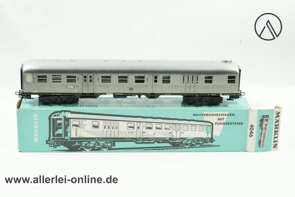 Märklin H0 | Märklin 4046 Nahverkehrswagen mit Führerstand | BD4nf Silberling 2.Klasse der DB