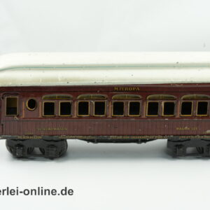 Märklin Spur 1 Mitropa Schlafwagen 2064 | 4-Achsiger Vorkriegszeit Blech Personenwagen