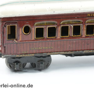 Märklin Spur 1 Mitropa Schlafwagen 2064 | 4-Achs Vorkriegszeit Blech Personenwagen