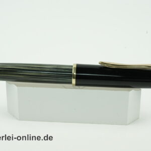 GEHA 790 Füller | Kolben-Füllfederhalter grau-grün/schwarz | GEHA Goldfeder 14K/585er Gold