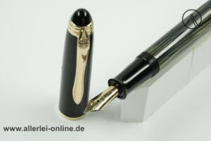 GEHA 790 Füller | Kolben-Füllfederhalter grün/schwarz | GEHA Goldfeder 14K/585er Gold