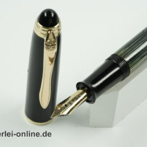 GEHA 790 Füller | Kolben-Füllfederhalter grün/schwarz | GEHA Goldfeder 14K/585er Gold