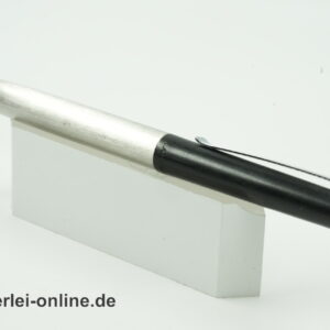 LAMY 225 Kugelschreiber ,schwarz/silber | Vintage Druckkugelschreiber Edelstahl ,strichmattiert