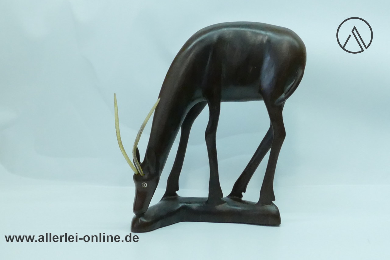 Antilope Holzfigur | Edelholz Gazelle ,massiv Holz Figur 27 cm | Afrikanische Volkskunst Handarbeit Antilope Holzfigur | Edelholz Gazelle ,massiv Holz Figur 27 cm | Afrikanische Volkskunst Handarbeit