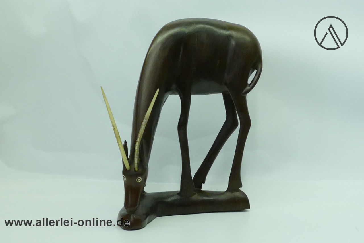 Antilope Holzfigur | Edelholz Gazelle ,massiv Holz Figur 27 cm | Afrikanische Volkskunst Handarbeit 1 Antilope Holzfigur | Edelholz Gazelle ,massiv Holz Figur 27 cm | Afrikanische Volkskunst Handarbeit 1