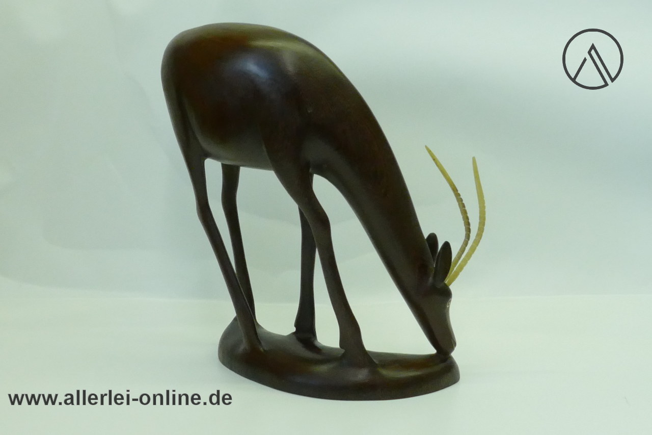 Antilope Holzfigur | Edelholz Gazelle ,massiv Holz Figur 27 cm | Afrikanische Volkskunst Handarbeit 3 Antilope Holzfigur | Edelholz Gazelle ,massiv Holz Figur 27 cm | Afrikanische Volkskunst Handarbeit 3