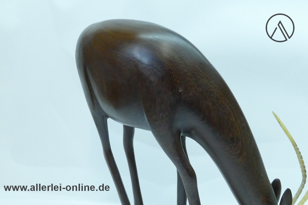 Antilope Holzfigur | Edelholz Gazelle ,massiv Holz Figur 27 cm | Afrikanische Volkskunst Handarbeit 4 Antilope Holzfigur | Edelholz Gazelle ,massiv Holz Figur 27 cm | Afrikanische Volkskunst Handarbeit 4