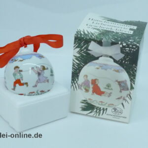 Hutschenreuther Ole Winther | Weihnachts Kugel 1991 | Boule de Noël 91 | Christmas Ball | Vintage Porzellan Kugel