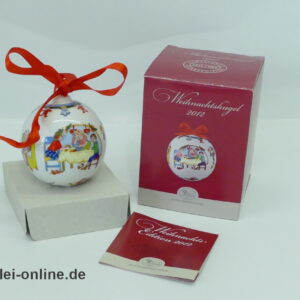 Hutschenreuther Ole Winther | Weihnachts Kugel | Limitierte Jahresedition | Edition 2012 | Christmas Ball | Vintage Porzellan Kugel