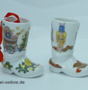 Esachenbach Porzellan | 2Stk. Weihnachts Stiefel | Limitierte Jahresedition | Vintage Porzellan 1