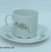 Rosenthal Classic Rose | Porzellan Kaffeetasse mit Untertasse | Monbijou Grüne Ranke