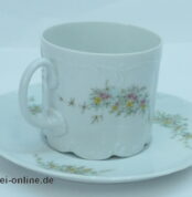 Rosenthal Classic Rose | Porzellan Kaffeetasse mit Untertasse | Monbijou Grüne Ranke 1