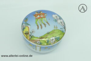 Hutschenreuther Ole Winther | Deckeldose | Tierkreiszeichen / Sternzeichen | Zwilling | Vintage Porzellan Dose