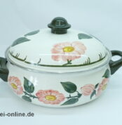 Asta / Villeroy & Boch Wildrose | Emaillierter Kochtopf / Bräter mit Deckel
