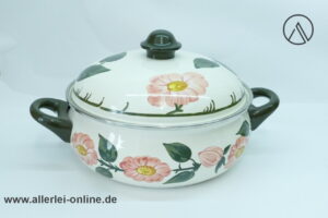 Asta / Villeroy & Boch Wildrose | Emaillierter Kochtopf / Bräter mit Deckel